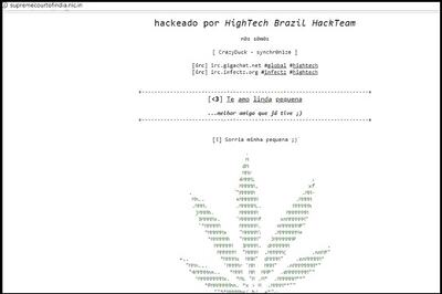 Supreme Court Website Hacked, Brazil Team Suspected to be Behind Attack