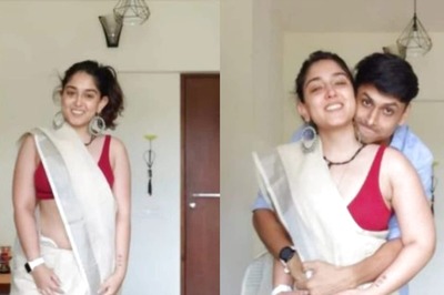 Aamir Khan’s Daughter Ira Looks Ravishing in Saree Gifted by Her Beau Nupur Shikhare’s Mother