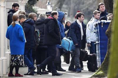 Russian Diplomats Head Home from Britain After Spy Attack