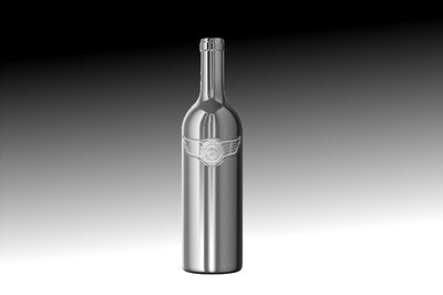 Chromed-Glass Wine Bottle Debuts As World First