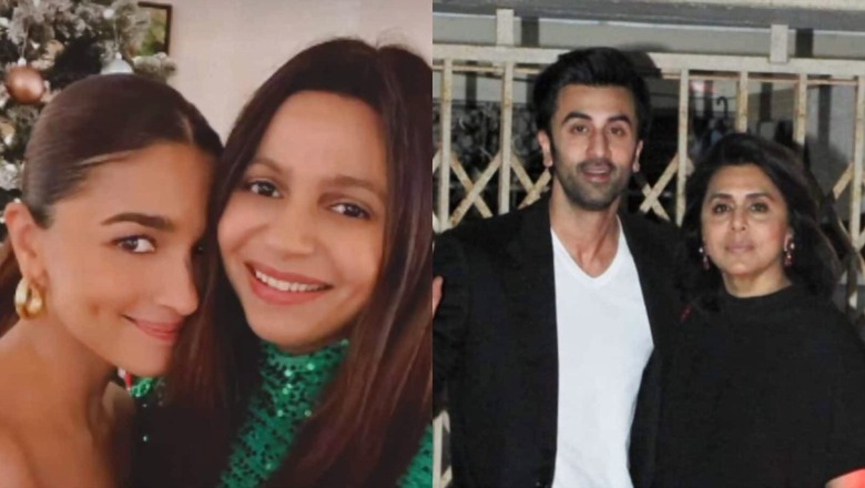 Alia Bhatt Stuns in Red As She Welcomes Ranbir Kapoor, Neetu Kapoor for Christmas Dinner | Pics