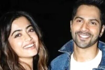 Rashmika Mandanna, Varun Dhawan Can't Stop Blushing As They Pose for Paps; Fans Love Their 'Jodi'