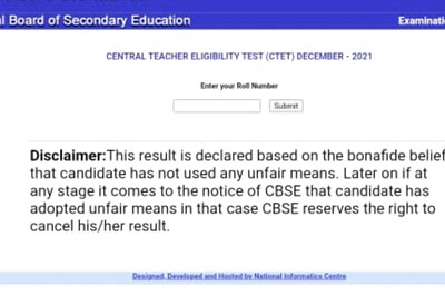 CTET Result 2021 Declared, 6.65 Lakh Candidates Pass