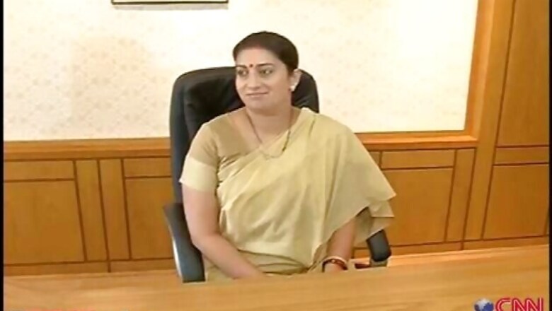 Smriti Irani got a Yale University 'certificate' for a leadership programme for MPs: HRD Ministry