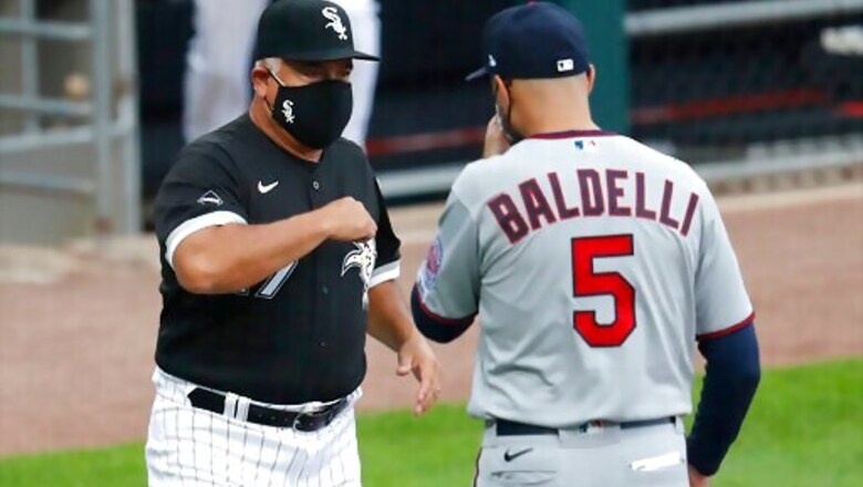 White Sox manager Renteria not with team, pending tests