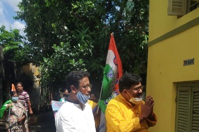 Super Sunday for TMC, BJP in Bhabanipur as Parties Go Door-to-Door to Campaign, Paint Logos on Walls