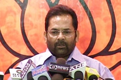 NDA government focussing on development: Mukhtar Abbas Naqvi