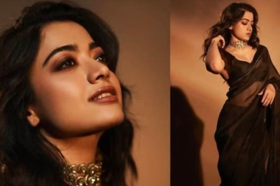 Rashmika Mandanna’s Black Silk Saree Is Just Perfect For The Wedding Season