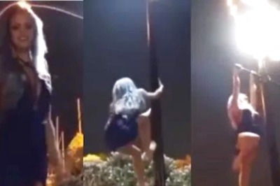 Watch: Woman Performs Dangerous Aerobics On Lamp Post, Netizens Concerned
