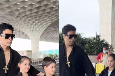 Watch: Karan Johar Jets Off With His Kids Yash And Roohi In Style