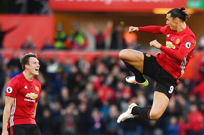 EPL: Zlatan Ibrahimovic Scores Twice as Manchester United Beat Swansea 3-1
