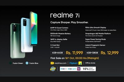 Realme 7i Launched Alongside New SLED 4K TV, Active Noise Cancelling TWS Earphones and More