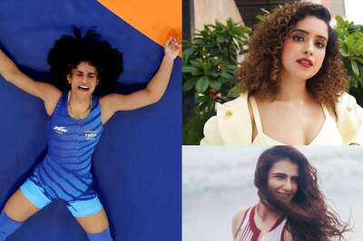 Dangal Stars Sanya Malhotra, Fatima Sana Celebrate as Vinesh Phogat Enters Semis at Paris Olympics