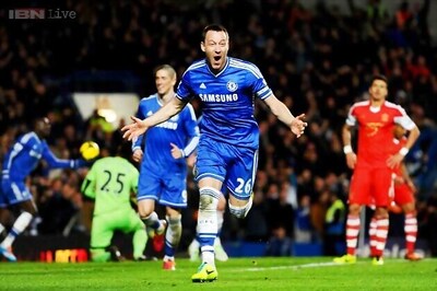 John Terry scores as Chelsea defeat Southampton 3-1