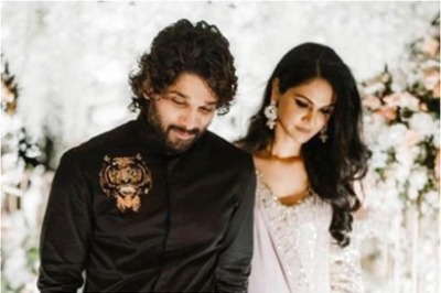 'Stylish Star' Allu Arjun, Wife Sneha Reddy Dazzle at Niharika Konidela’s Engagement Ceremony