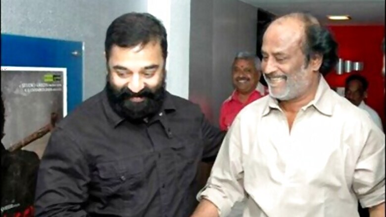 Rajinikanth attends Kamal Haasan's birthday bash