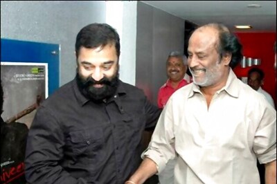 Rajinikanth attends Kamal Haasan's birthday bash