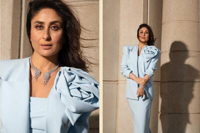 Kareena Kapoor Khan Gives Corpcore Trend A Princess Twist In Powder Blue Dress And Jacket