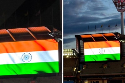 Tri-color Displayed at MCG as Cricket Australia Presents ODI World Cup Trophy on India's Independence Day