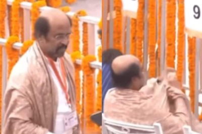 Rajinikanth Greets Mukesh Ambani, Sits In Front Row At Ayodhya's Ram Mandir Inauguration | Video
