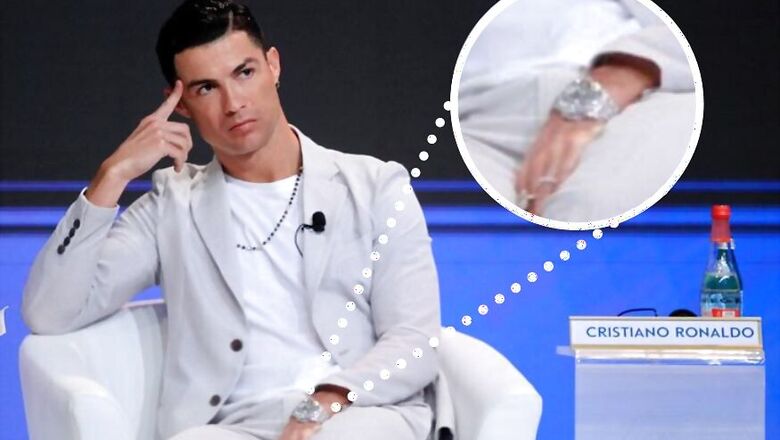 Cristiano Ronaldo Sports £630k Worth of Accessories in One Hand, Including Most Expensive Watch Ever Made by Rolex