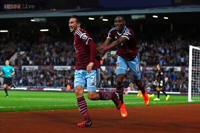 West Ham stun Liverpool 3-1 at Upton Park