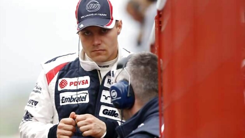 Williams driver Valtteri Bottas scores his first Formula One points