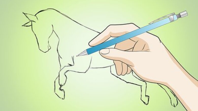 How to Add Details to a Horse Drawing