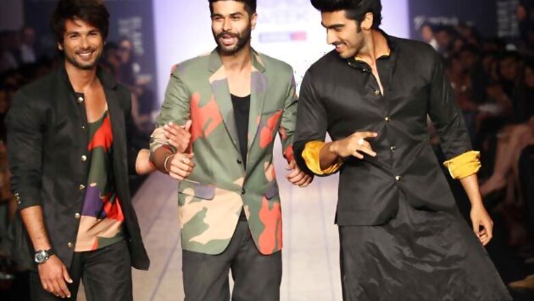 LFW: Shahid, Arjun walk the ramp for Kunal Rawal