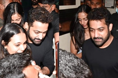 Jr NTR Stops To Take a Pic With Fan; Shields Wife from Mob Post Dinner With Karan, Ranbir, Alia | Watch