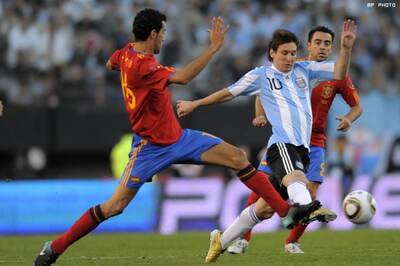 Football friendly: Arg humble Spain 4-1