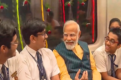 PM Modi Travels In India's 1st Underwater Metro With Students In Kolkata | Watch