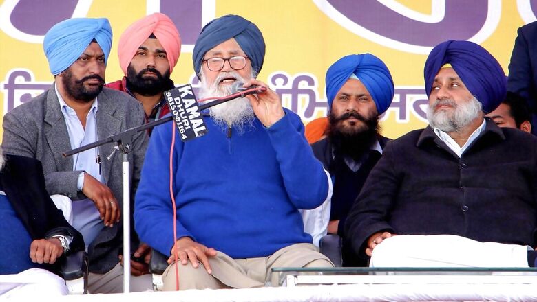 Former Punjab CM and Akali Dal Leader Parkash Singh Badal Returns Padma Vibhushan Over Farmers' Crisis