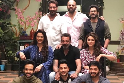 Sanjay Dutt Visits Golmaal Again Set; Spends Time With Arshad Warsi, Ajay Devgn, Tabu