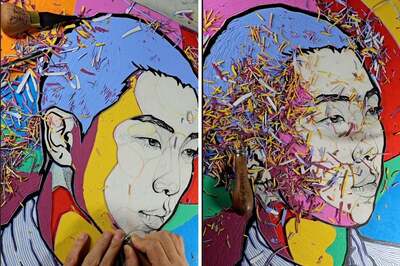 'Stunning Work': BTS ARMY Lauds Artist For Creating RM’s Portrait On Wooden Canvas