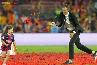 Barcelona coach Luis Enrique sets sights on treble