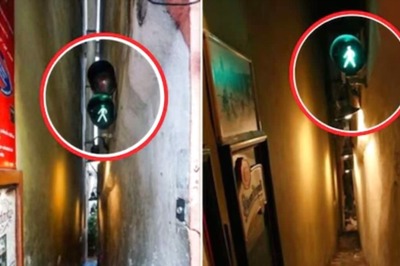 Video Of World's 'Narrowest Road' With A Traffic Signal Viral