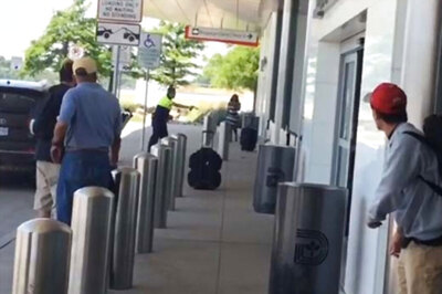 Chaos at Dallas Airport as Policeman Shoots Man Armed With Rock