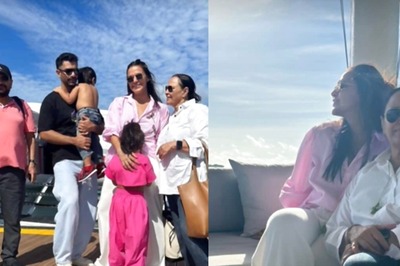 Inside Neha Dhupia's Birthday Celebration With Husband Angad Bedi And Family In Maldives