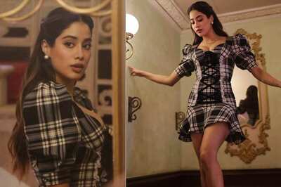 Janhvi Kapoor's Checkered Mini Dress Has Sister Khushi's Approval