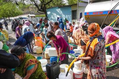 Delhi Water Crisis: Long Queues Continue Near Tankers Across Capital As Atishi's Hunger Strike Enters Day 2 | Updates