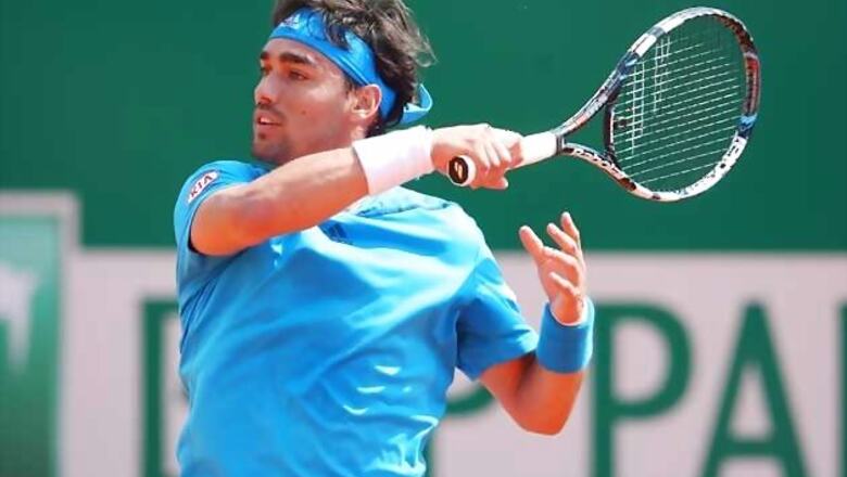 Fabio Fognini survives scare to beat Joao Sousa in 1st round in Monaco