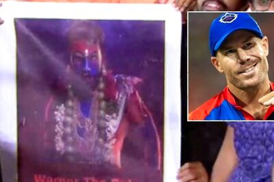 Hyderabad Crowd Greets David Warner With 'Pushpa' Poster as DC Captain Plays Against SRH