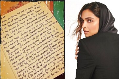 Deepika Padukone Attends to Handwritten Letters by Fans