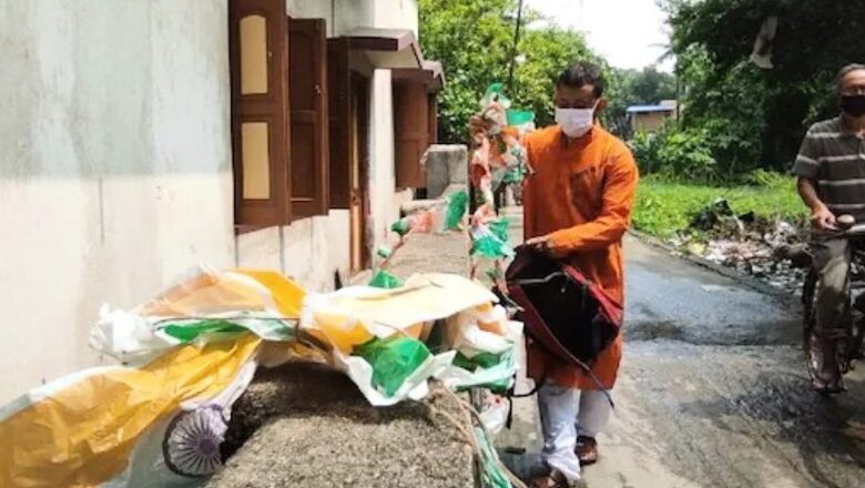 This Bengal Youth Has Collected Millions of Flags Thrown on Street
