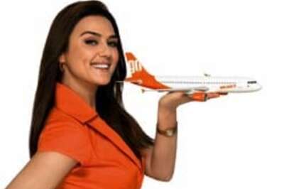 Preity Zinta flies high with Go Air