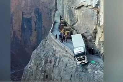 Truck Dangles Off 330Ft Cliff For Three Days In China, Rescued