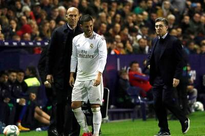 Zinedine Zidane Casts Doubt Over Eden Hazard's Return This Season