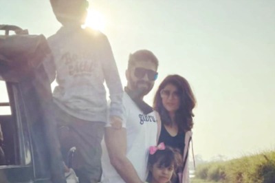 Ayushmann Khurrana, Tahira Kashyap and Kids Pose Under the Sun at Kaziranga National Park