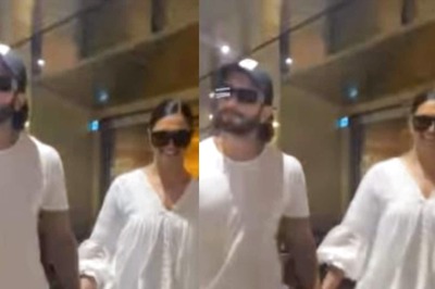 Deepika-Ranveer Walk Hand-in-Hand at the Airport, Netizens Call Them 'Queen and King'
